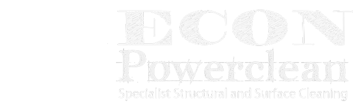 Econ Powerclean logo white